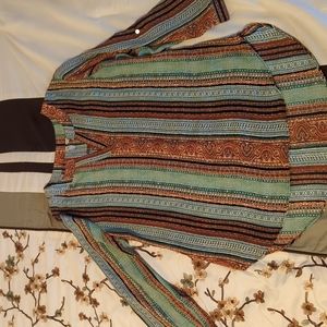 2/$10 Cato lightweight v-neck high-low shirt